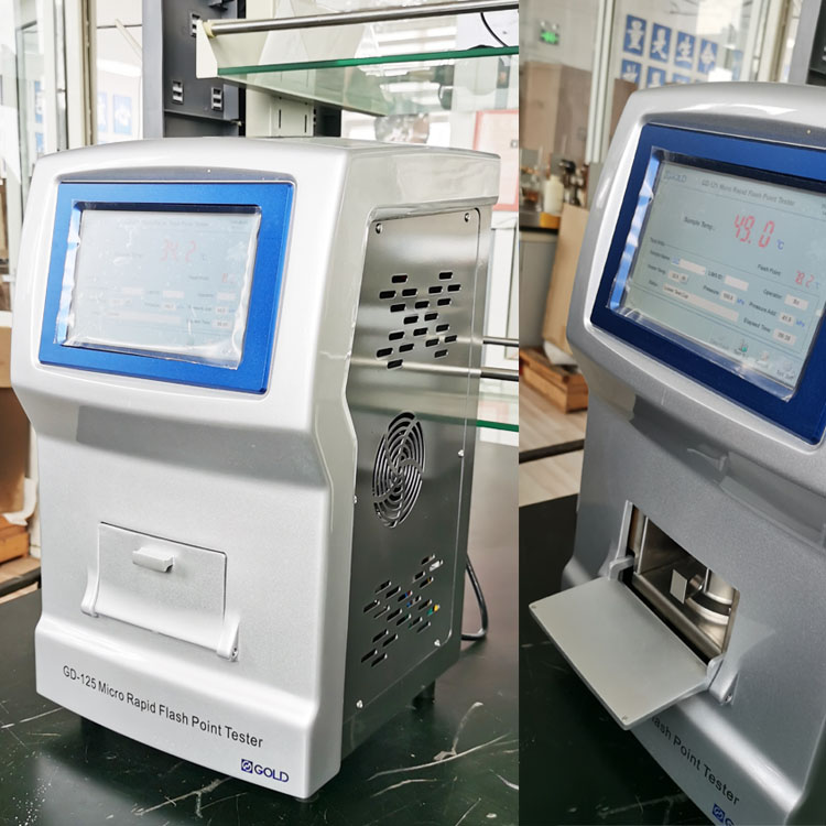 Testador de copo continuamente fechado