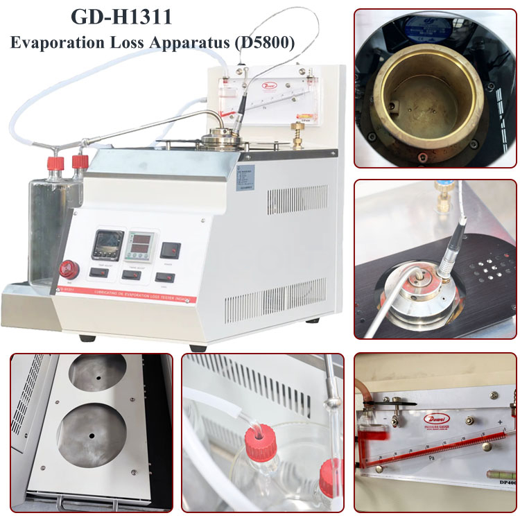 ASTM D5800 Perda de evaporação de óleos lubrificantes pelo método de teste de volatilidade de Noack B