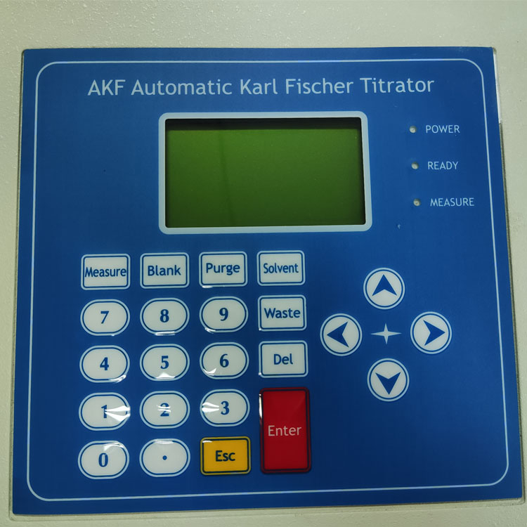 Karl Fischer automático Fischer Volumétrico Teor de Titrador Analisador de umidade 0,001%-100%