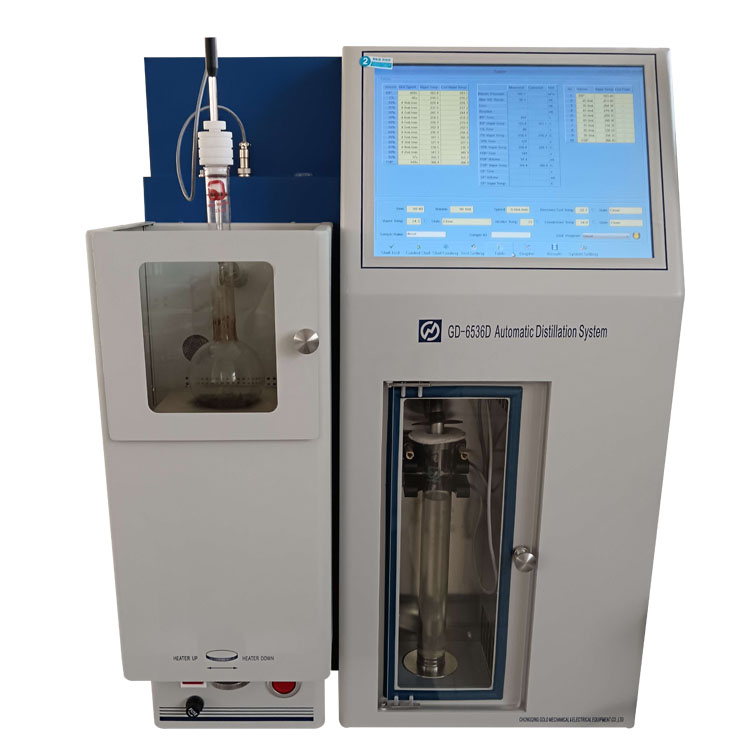 Aparelho de destilação automática ASTM D86 para combustíveis líquidos à pressão atmosférica