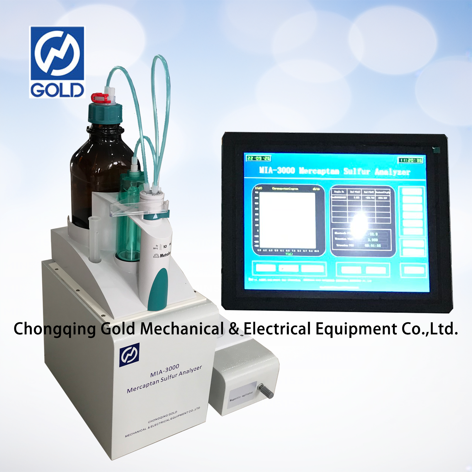 Analisador de Mercaptano Enxofre