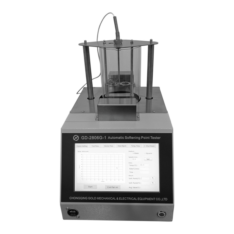 Verificador automático do ponto de amolecimento do betume ASTM D36