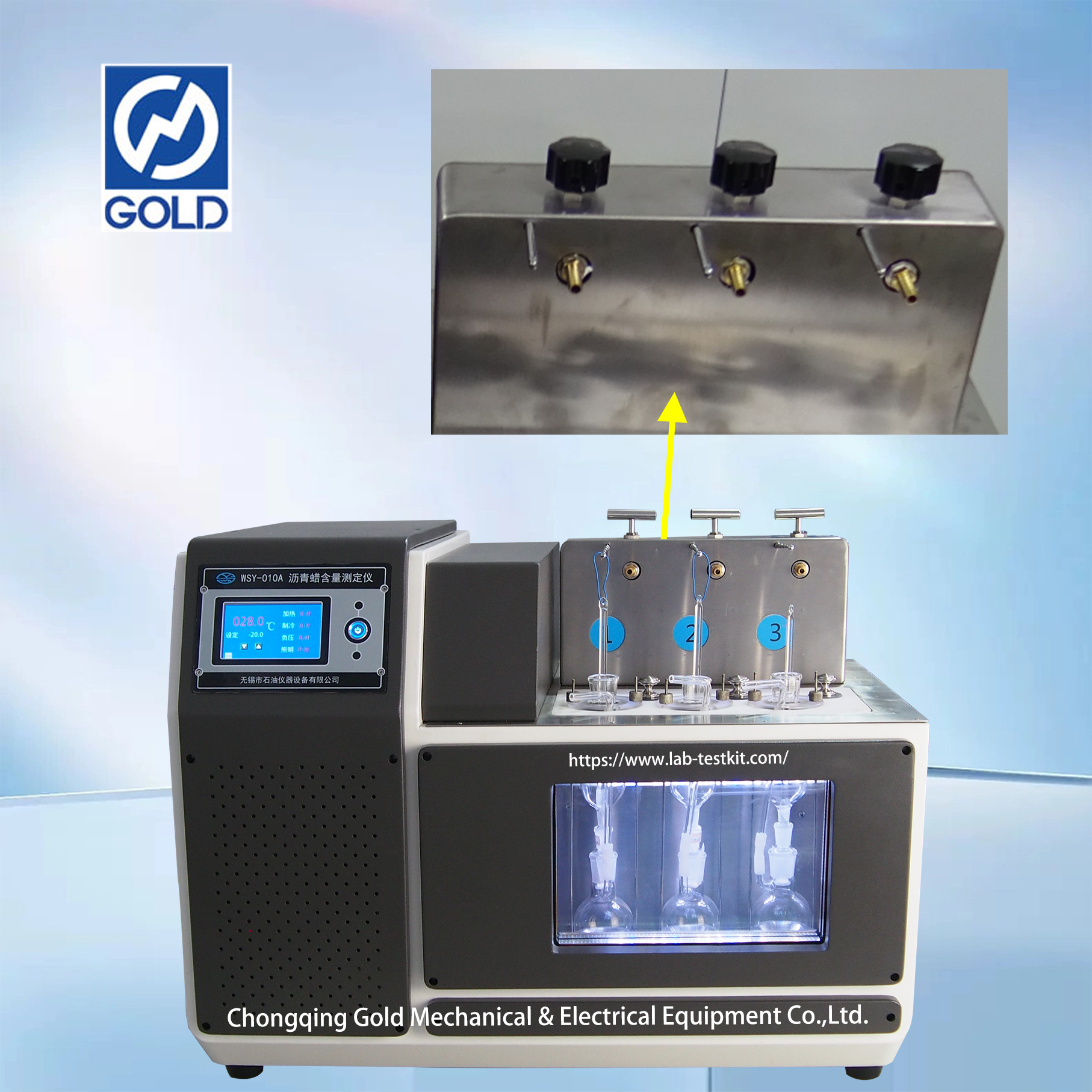 M&aacute;quina de teste de conte&uacute;do de parafina de asfalto 5