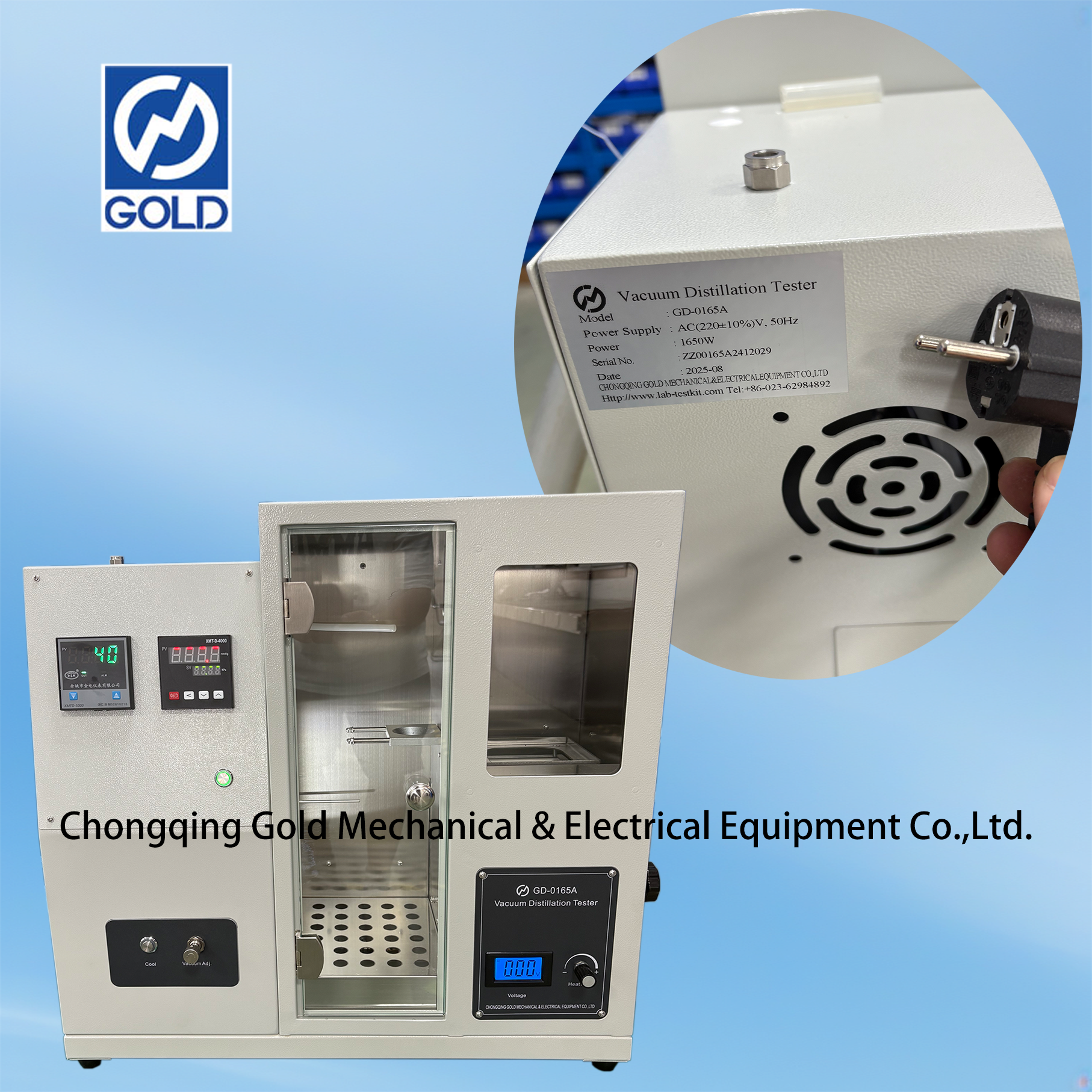 Medidor de destila&ccedil;&atilde;o a v&aacute;cuo 2