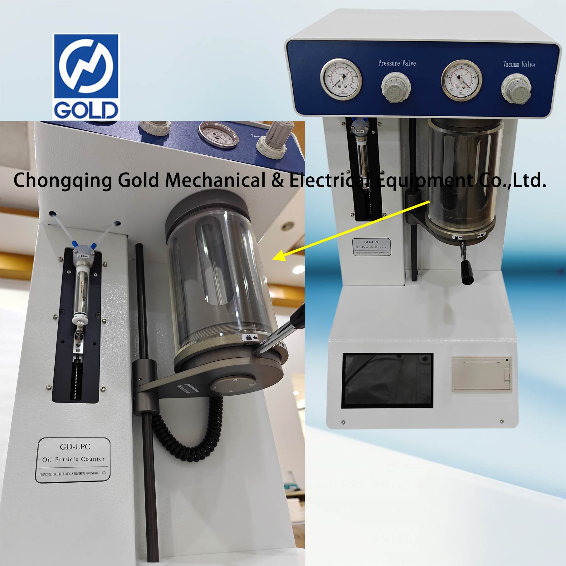 Contador de part&iacute;culas de &oacute;leo-+2