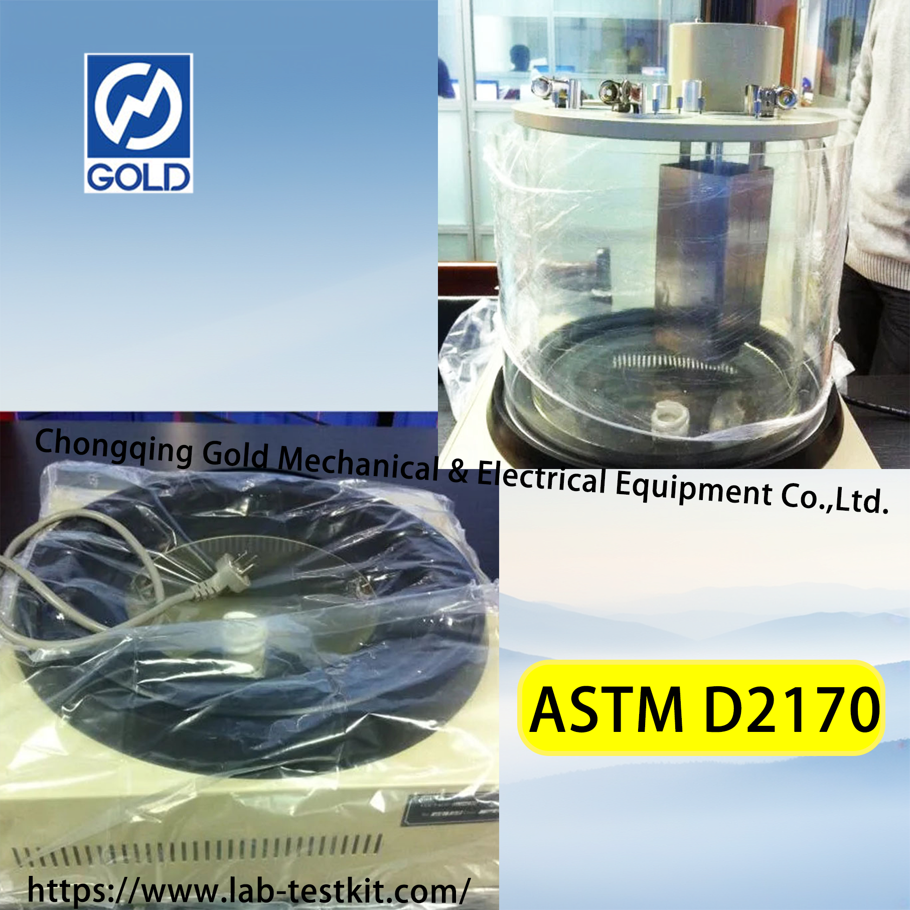 Testador de viscosidade cinemática de asfalto por método capilar