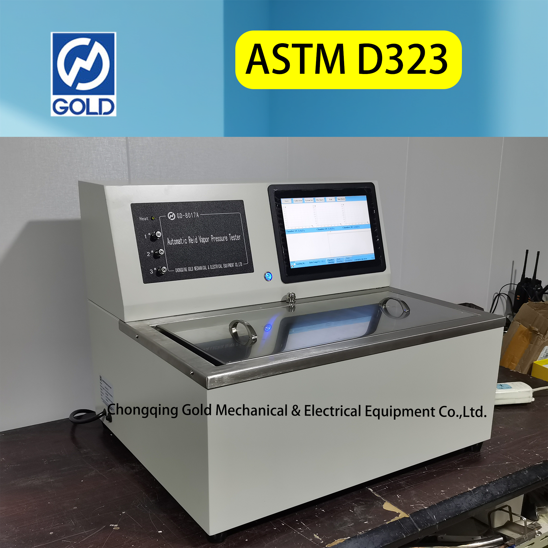 Testador autom&aacute;tico de press&atilde;o de vapor de REID autom&aacute;tico-2