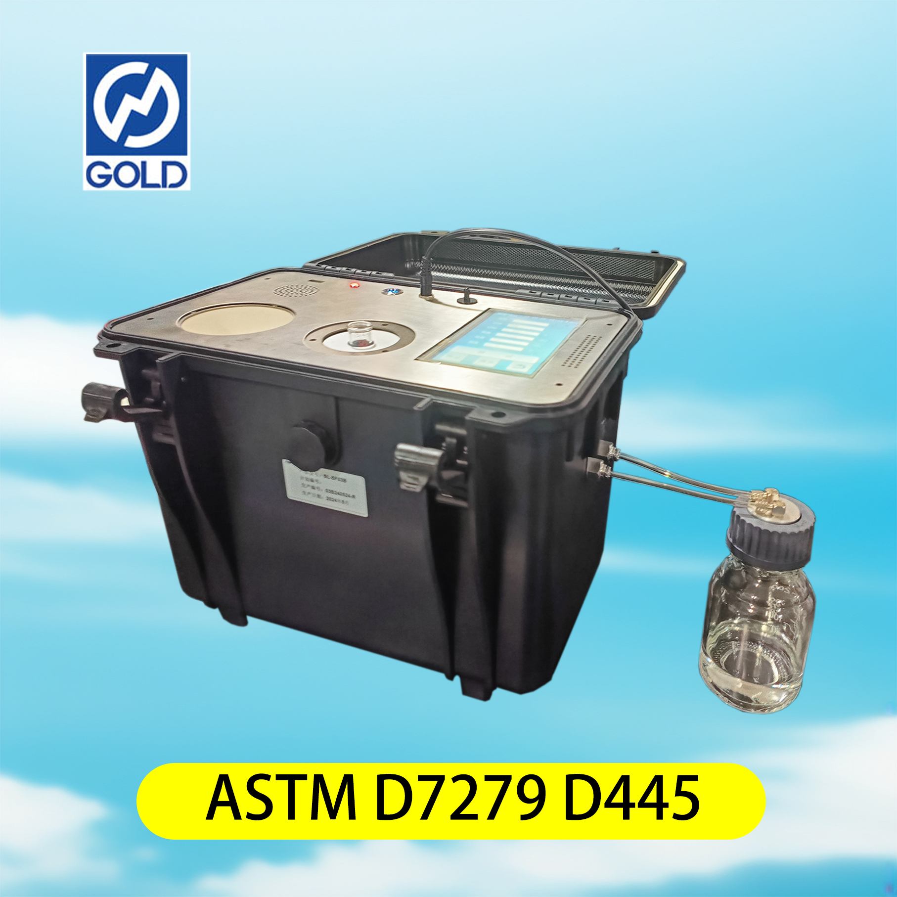 Testador de viscosidade cinemática rápida portátil ASTM D7279 D445