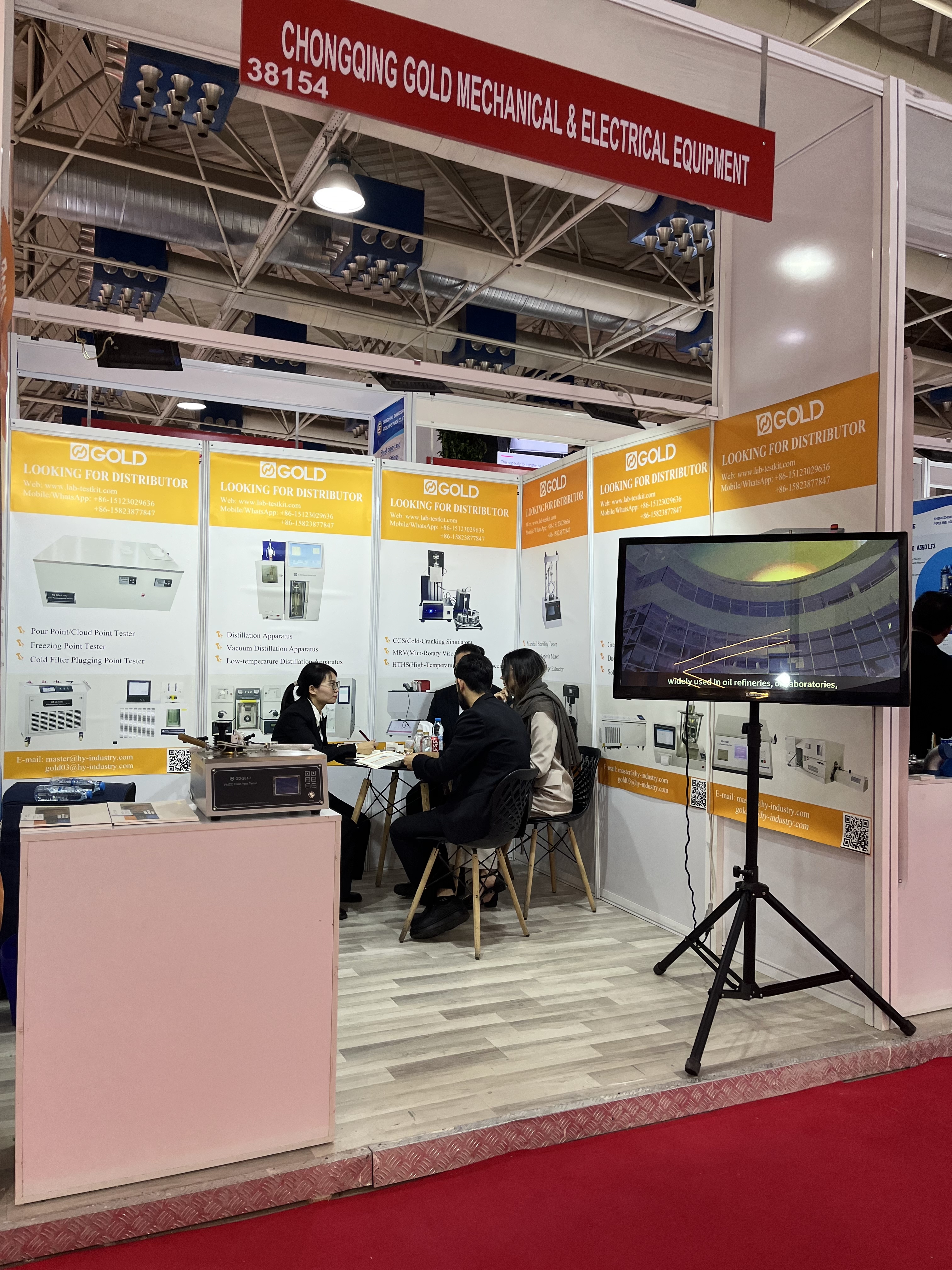 Instrumentos de teste de petr&oacute;leo