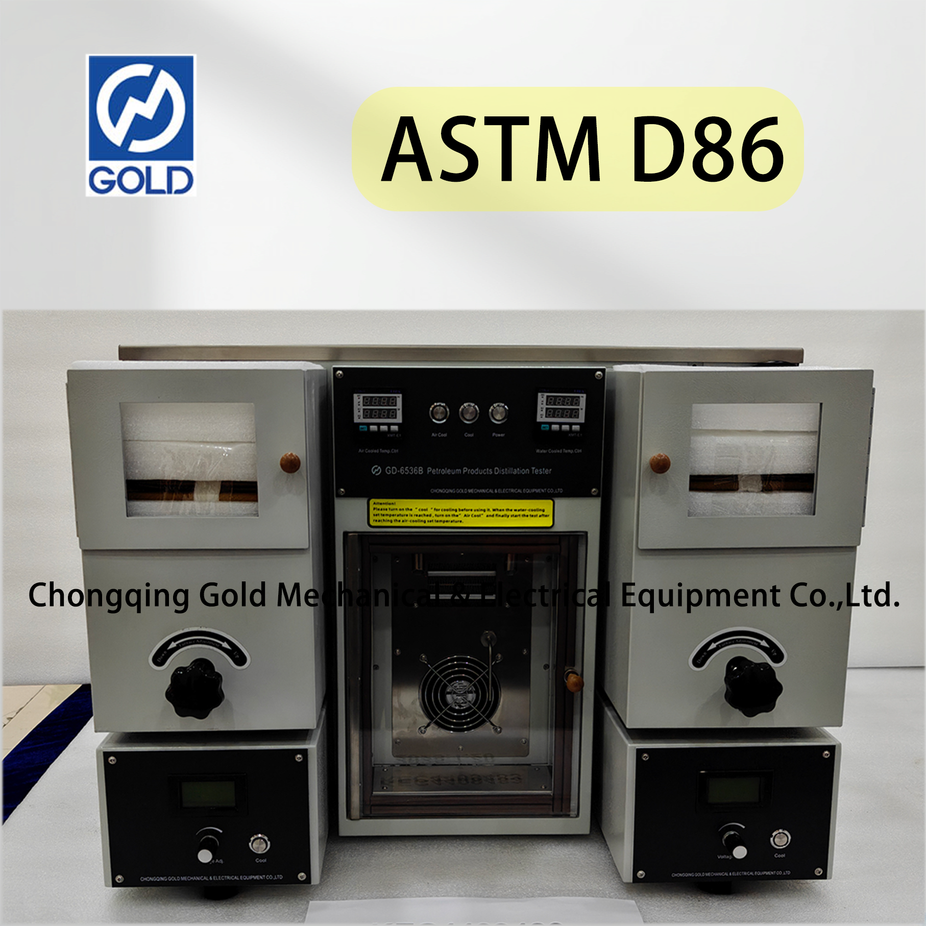 Testador de destilação de tubo duplo de baixa temperatura ASTM D86