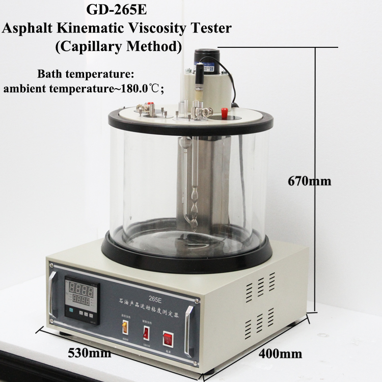 Viscosco de asfalto viscos&iacute;metro cinem&aacute;tico