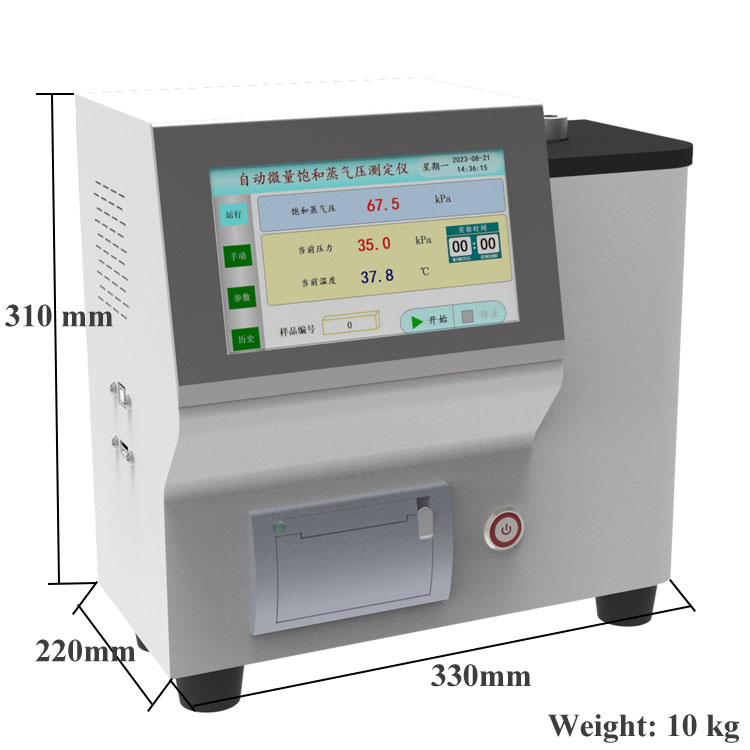 Testador autom&aacute;tico de press&atilde;o de vapor micro saturado