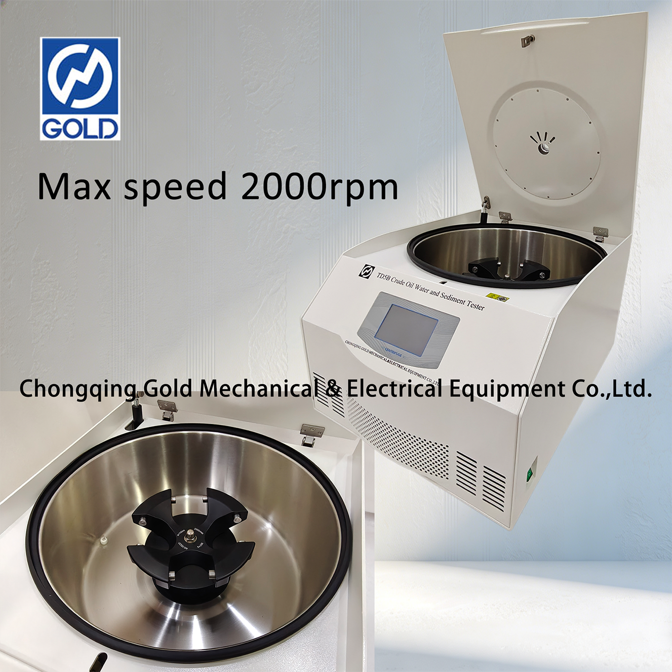 Centrífuga de determinação de umidade de petróleo bruto ASTM D4007