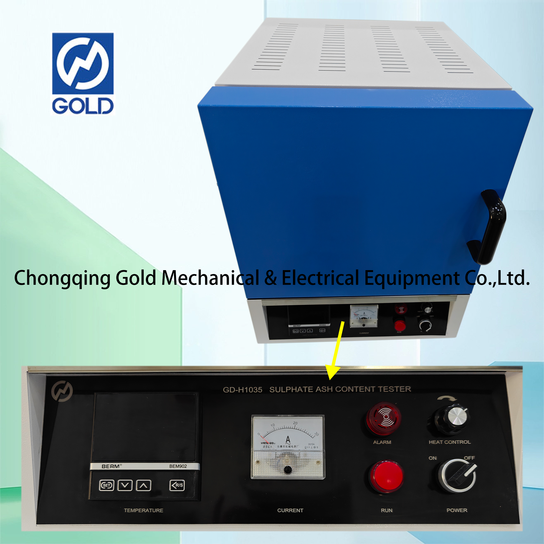 Testador de conte&uacute;do de cinzas sulfato-4