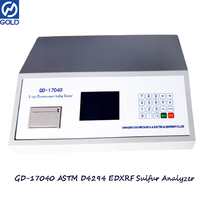 GD-17040 Laboratório de instrumentos de óleo bruto de fluorescência de raio X Analisador de enxofre diesel Astm d4294