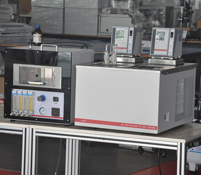Testador de teor de &oacute;leo de cera