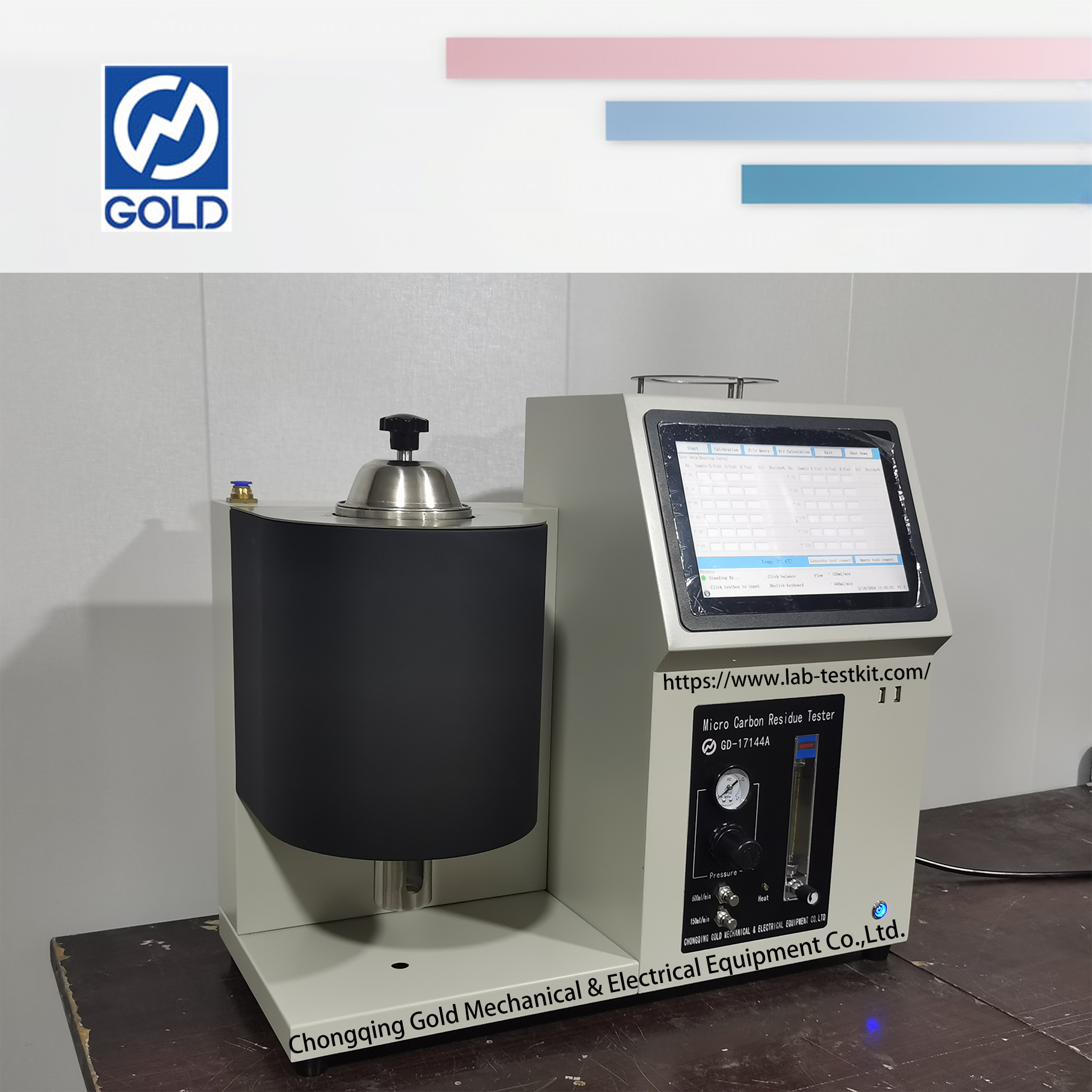 Testador de resíduos de carbono de produtos petrolíferos (Micromethod)
