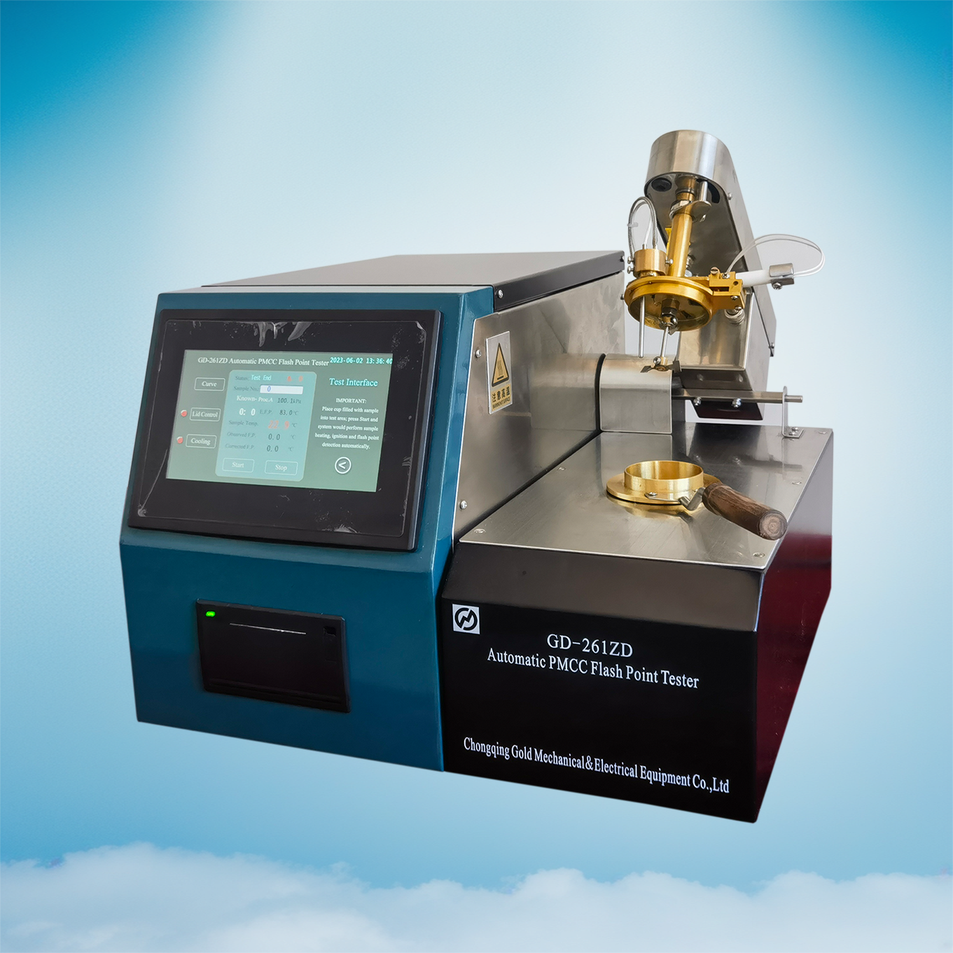 Testador de ponto de flash de copo fechado (sem g&aacute;s)