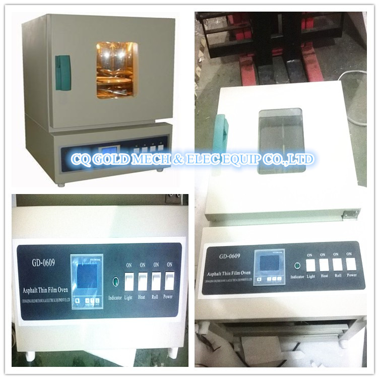 Aparelho de teste de forno de filme fino de betume