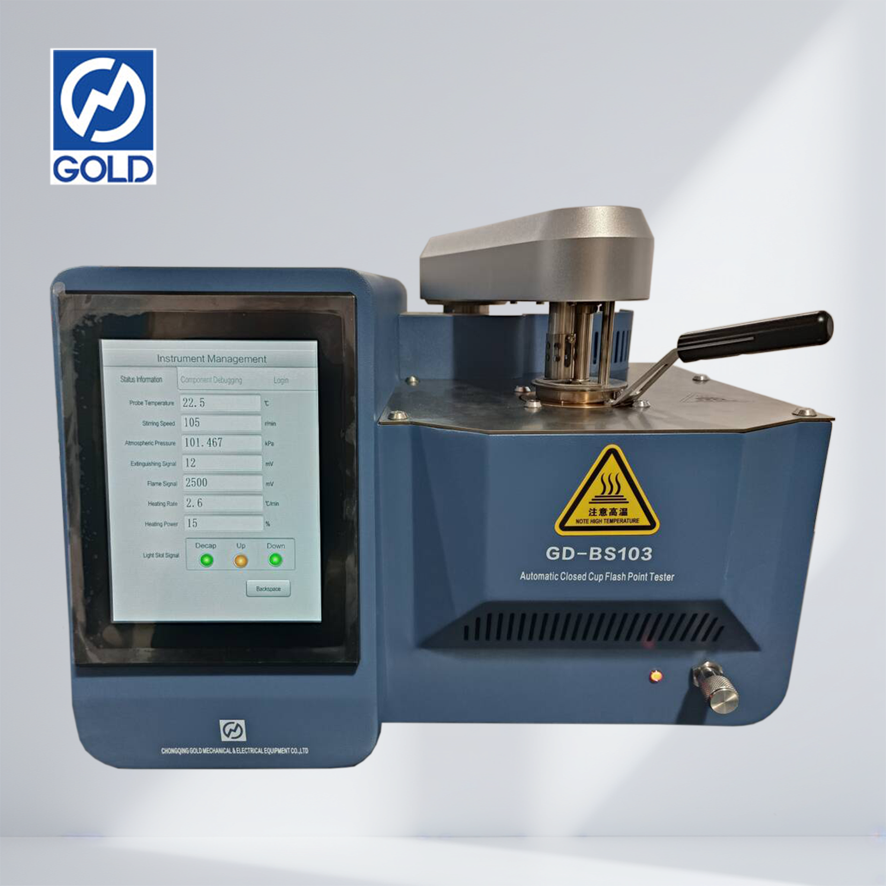 Testador de ponto de fulgor de copo fechado +-