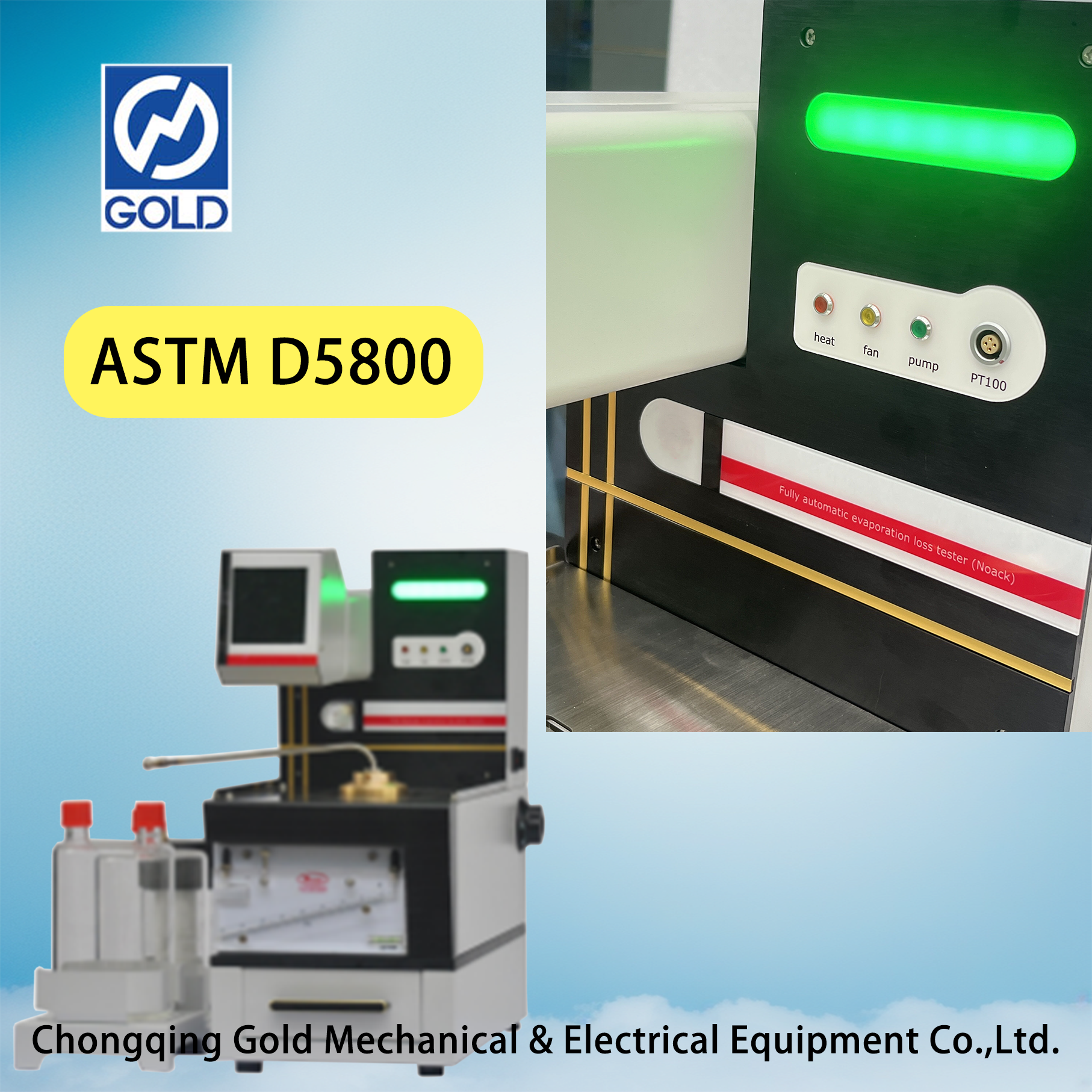 Testador de perda de evapora&ccedil;&atilde;o de &oacute;leo lubrificante (m&eacute;todo noack)-2