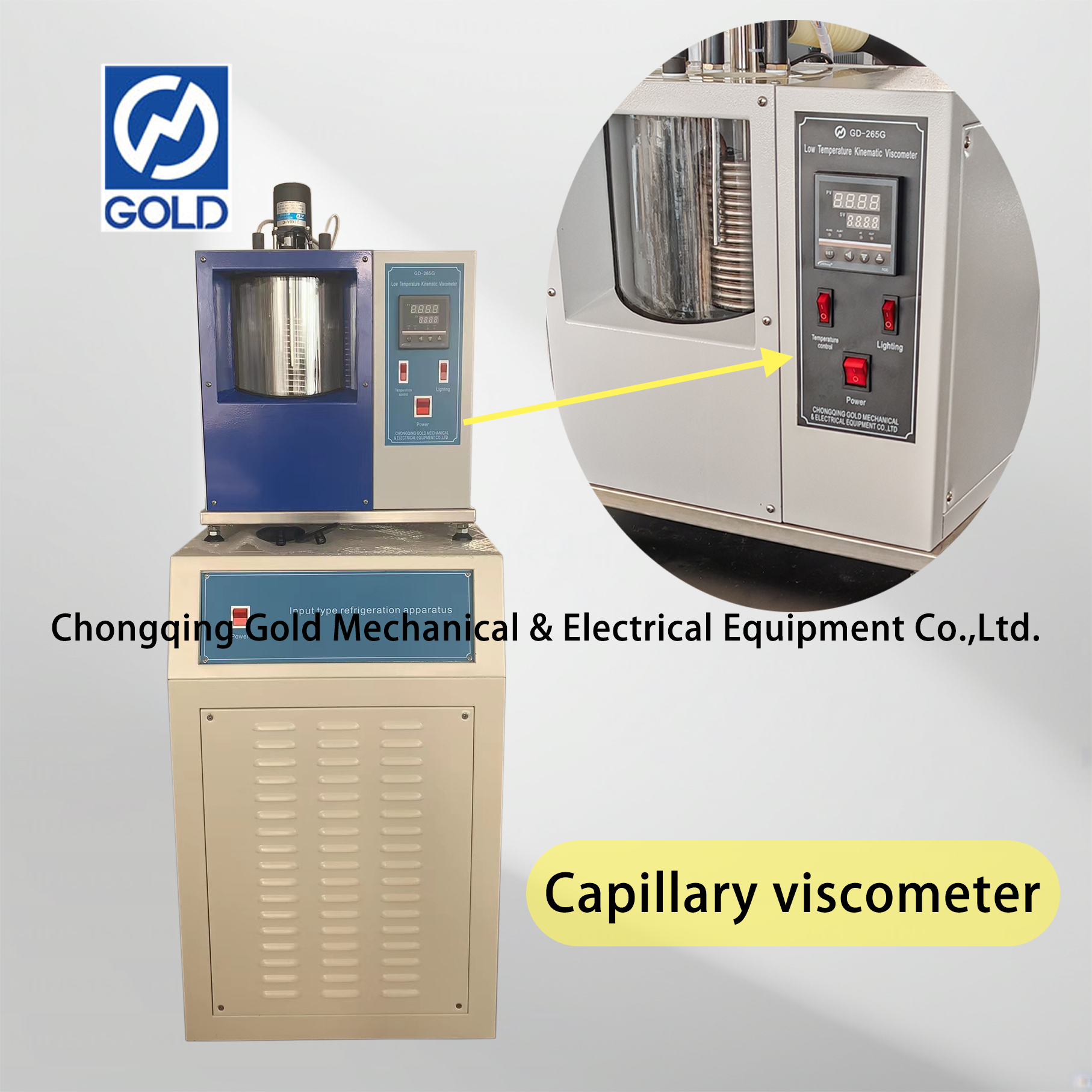 Viscosímetro cinemático de baixa temperatura