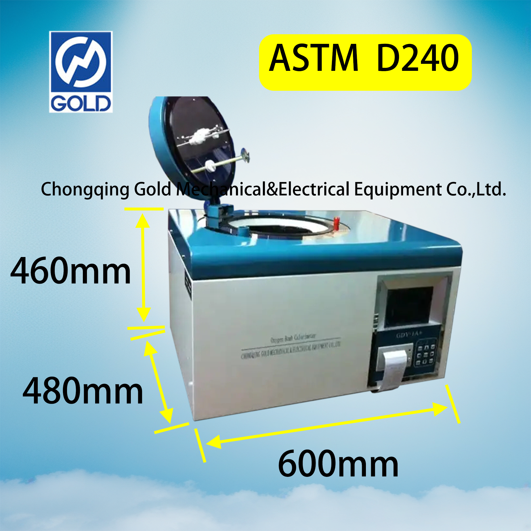 Calor&iacute;metro de bomba de oxig&ecirc;nio Gdy-1a+