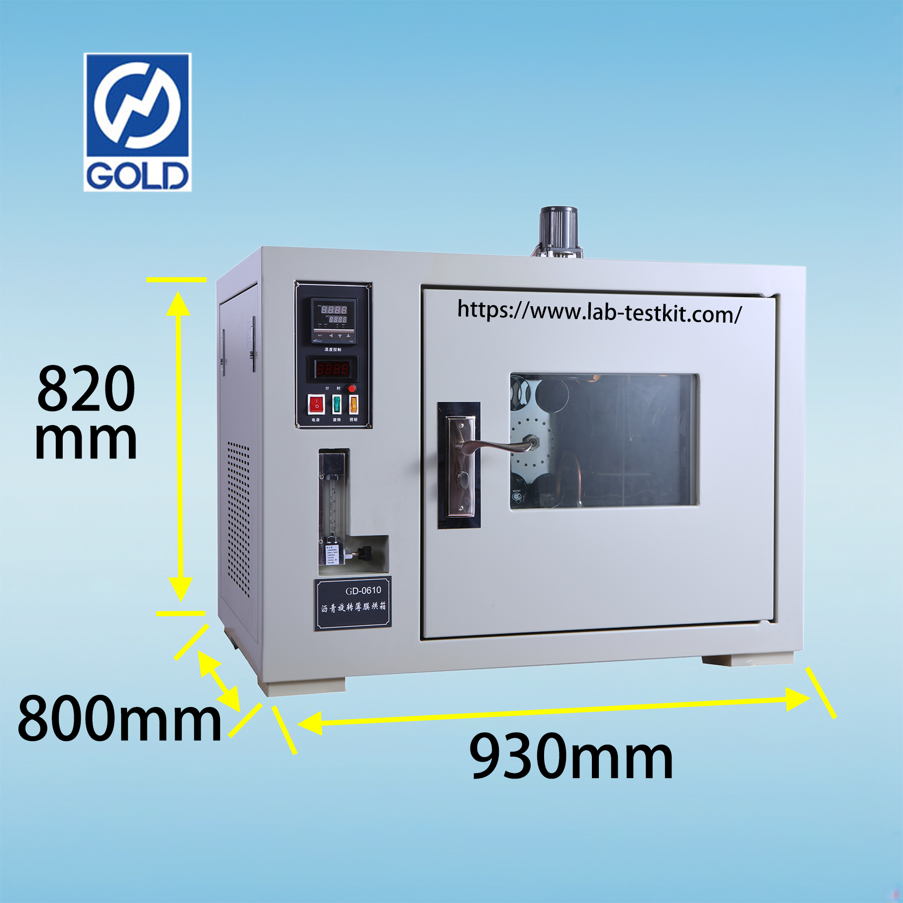 GD-0610 Oven&atilde;o de filme fino do asfalto (RTFO) -1