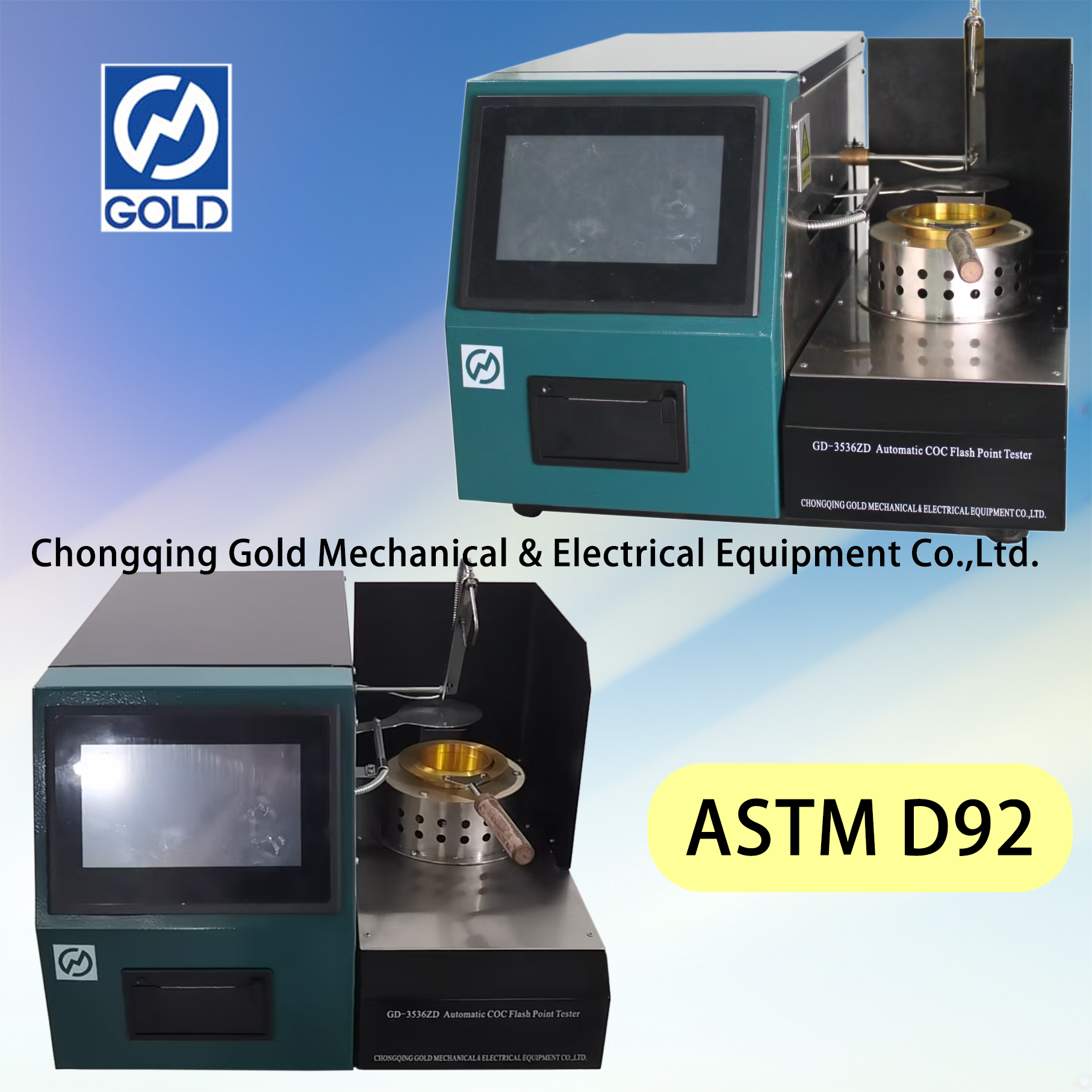 Testador automático de ponto flash de flash ASTM D92