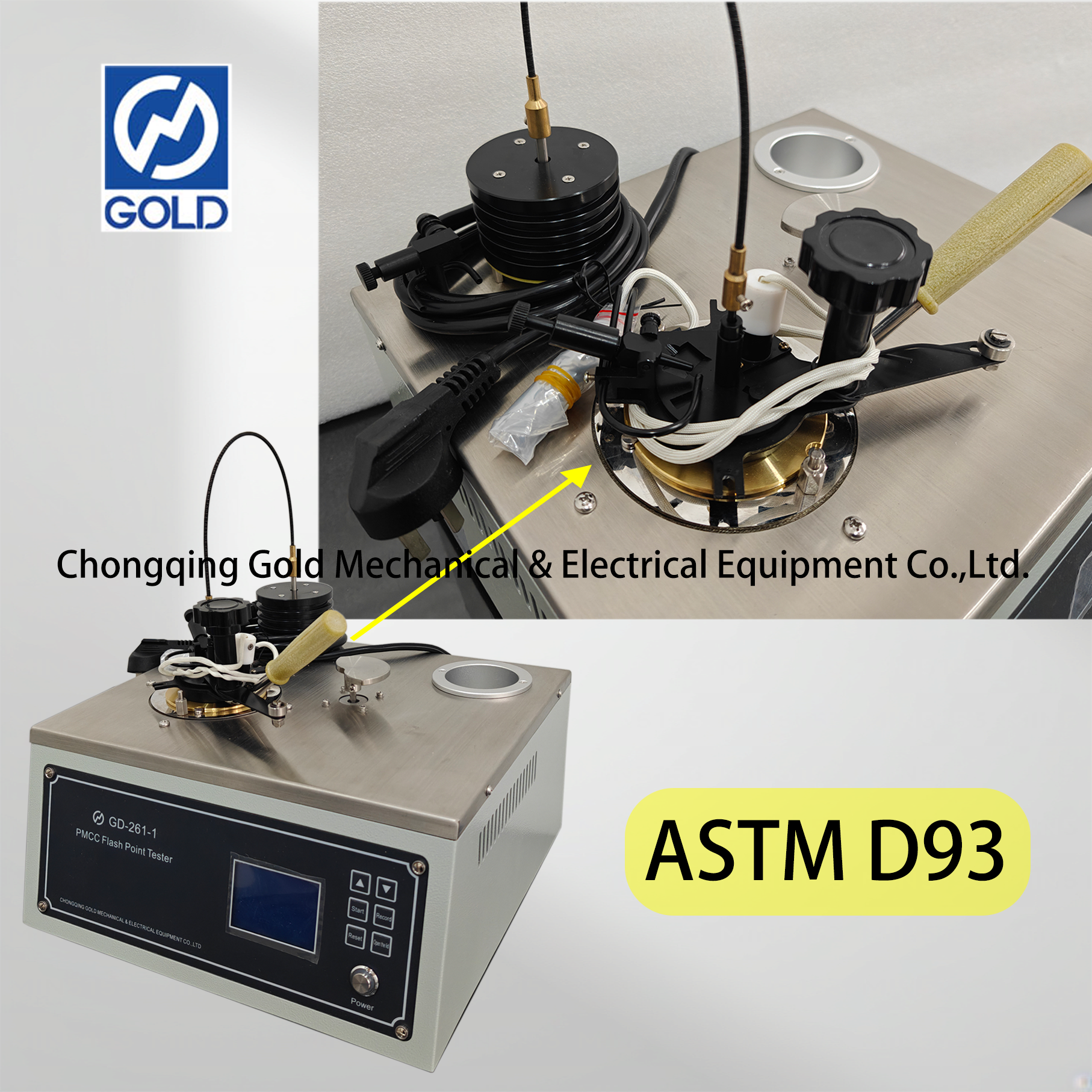 Testador de copo fechado PMCC Pensky Martens ASTM D93