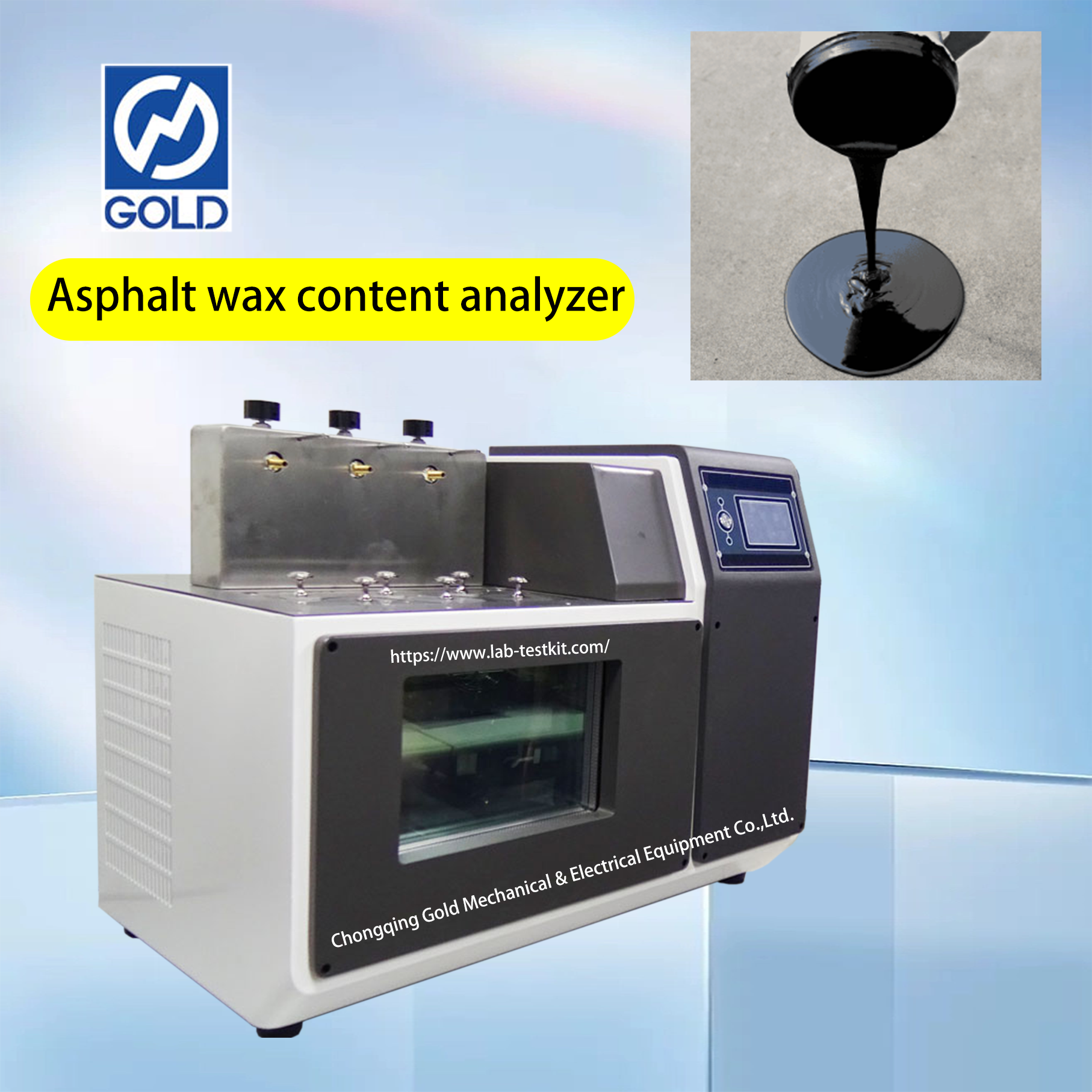 M&aacute;quina de teste de conte&uacute;do de parafina de asfalto-4