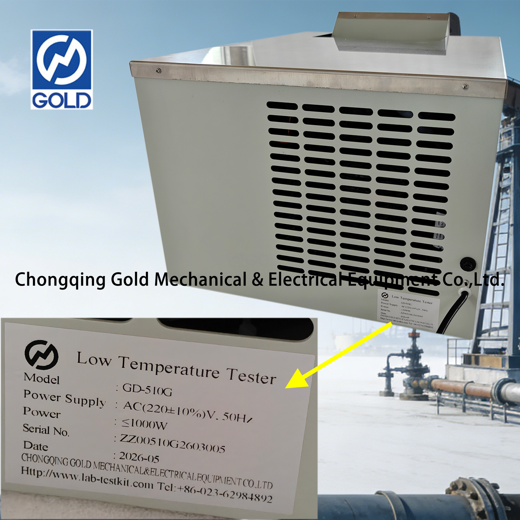 Testador de baixa temperatura ASTM D97 ASTM D2500